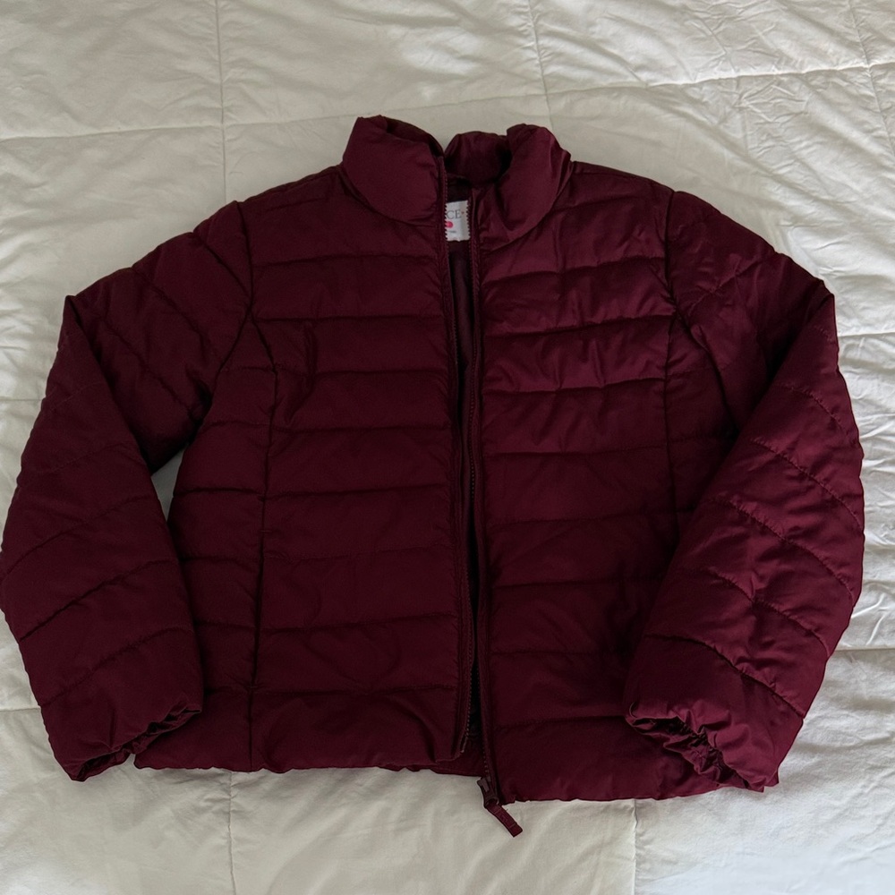 The Children's Place Burgundy Puffer Jacket